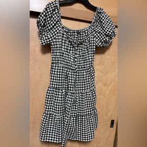 NWOT SHEIN gingham milkmaid dress size 1x